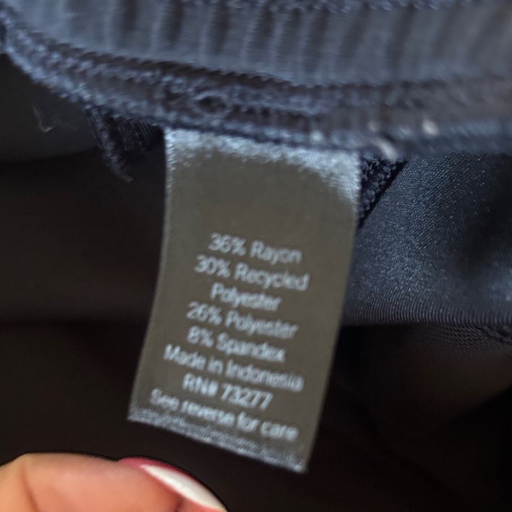 FLX Mineral Black Lounge Pants with Drawstring Waist - Picture 4 of 5